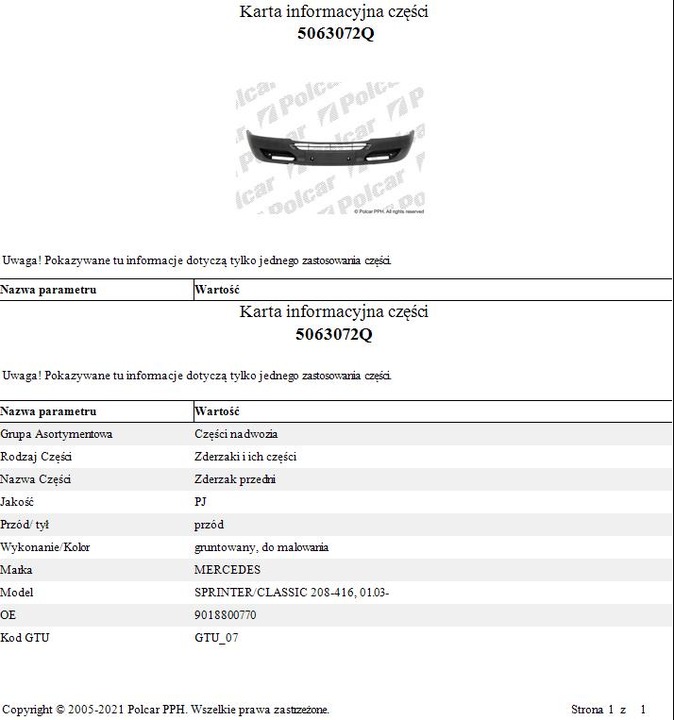 фото №3, Бампер перед mercedes sprinter 04.00-12.02