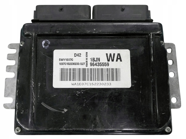 фото №1, Блок управления двигателя chevrolet aveo 5wy1e07c 96435559 + программирование