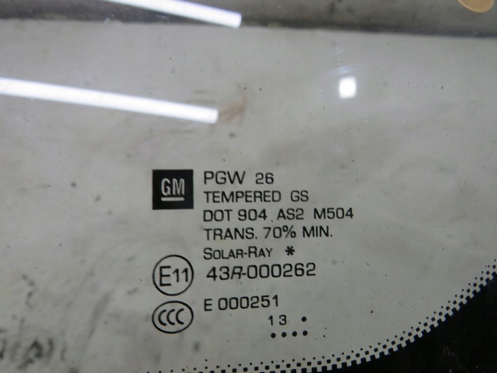 фото №2, Скло кузовна лівий перед 13 рік zafira c