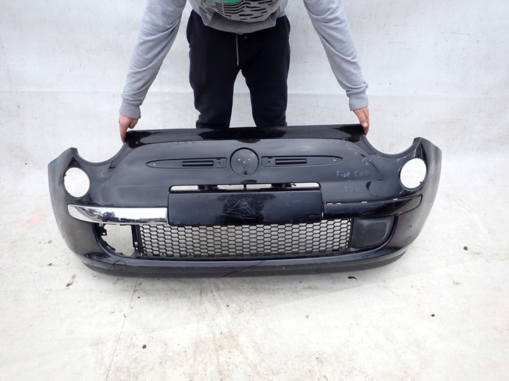 фото №13, Fiat 500 07-15 бампер перед переднє