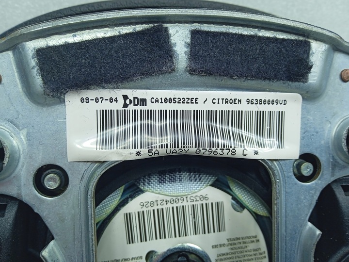 фото №4, Citroen c2 повітряна подушка подушка безпеки 9638009vd