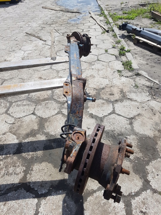 фото №3, Балка вісь передня підвішування поворотна опора ступиці комплект man tgm колеса 19,5