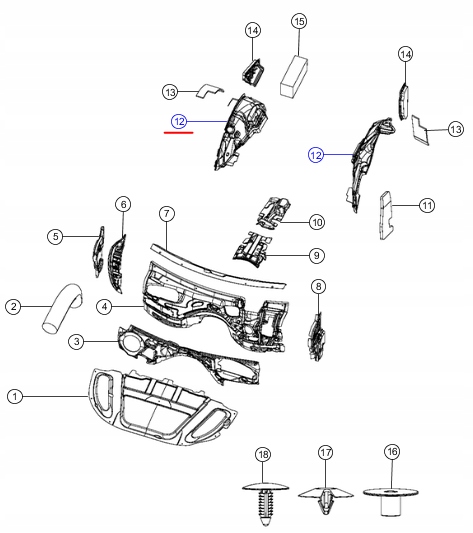 фото №1, Ізоляція правого заднього підкрилки grand cherokee durango mopar оригінальний номер 68161173aa