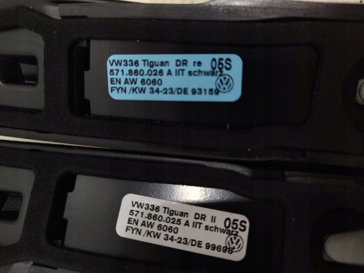 фото №10, 571860026a 571860025a рейлинги крышные vw tiguan iii 2024+ чёрные