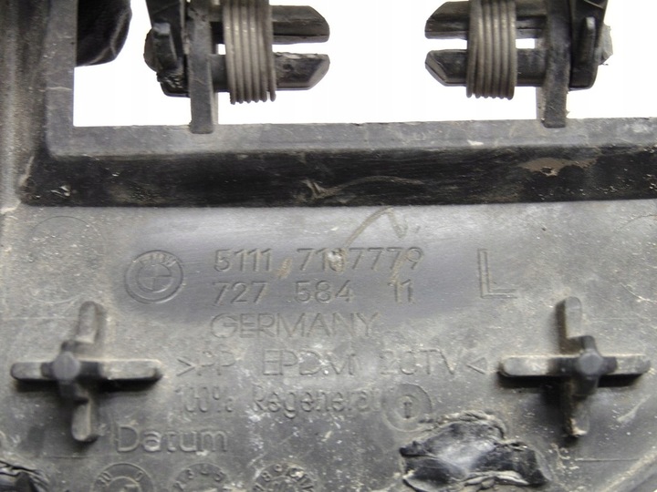 фото №7, Ковзун тримач кріплення галоген бампера 7187779 bmw f01 f02 08- eu