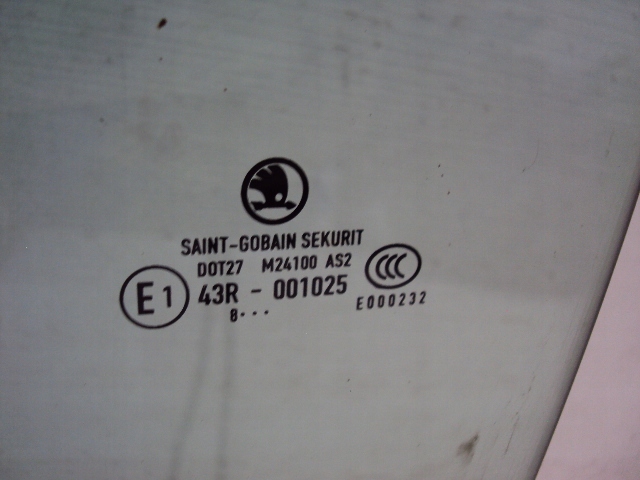 фото №3, Стекло дверь левый зад skoda superb ii 2008 год