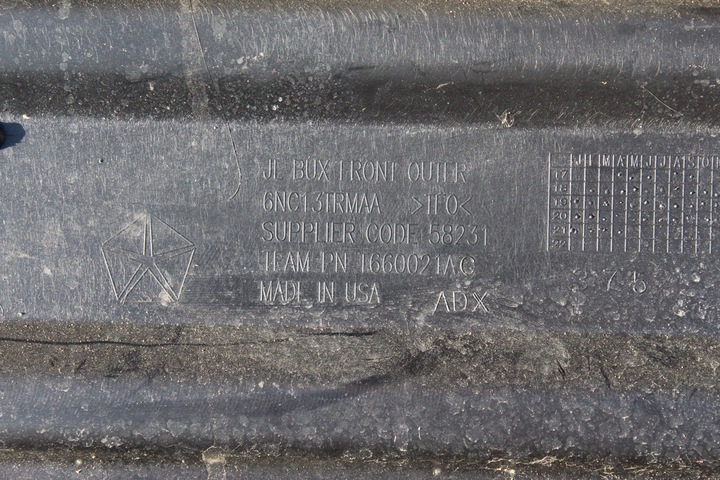 фото №6, Jeep wrangler iv jl od 2018- бампер перед t660021ac