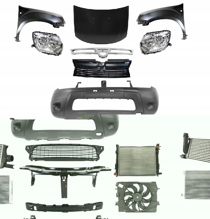 фото №1, Dacia duster 2010-2012 комплектный перед капот pas