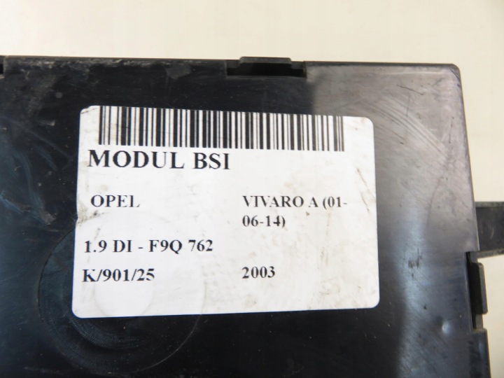 фото №10, Bsi opel vivaro a 01-06-14 1.9 di - f9q 762 8200156015