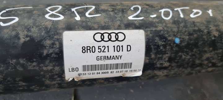 фото №9, Q5 8r вал приводной кардан 2.0 tdi механическая коробка передач 8r0521101d