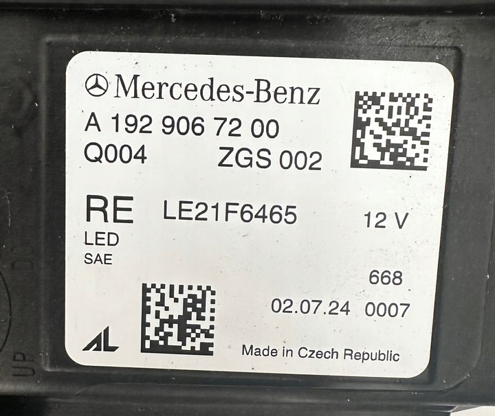 фото №7, Mercedes amg gt a192 digital light лампи перед a1929067100 нове usa c192