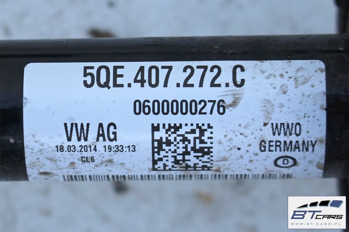 фото №7, Vw e-golf піввісь передня права перед 5qe407272c 5qe 407 272 c 5qe407762ax