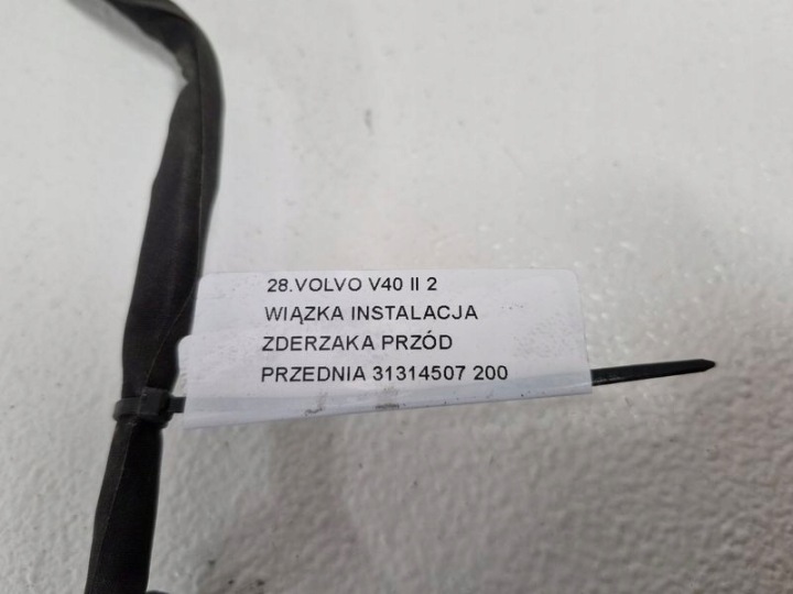 фото №8, Volvo v40 2 ii жгут проводки бампера перед передняя 31314507