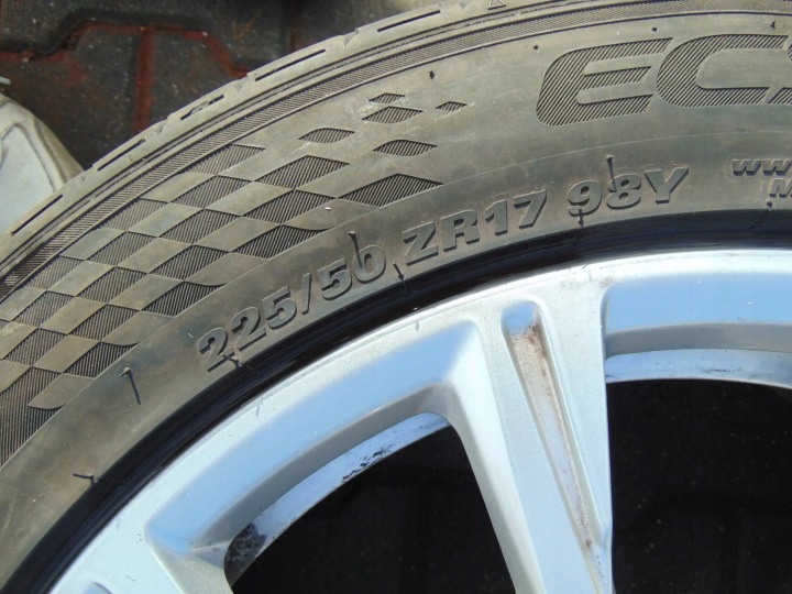 фото №13, Диски  алюминиевые диски 17'' audi a4 b9 7.5x17 et38 kumho 225/50/17
