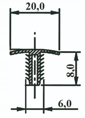 фото №4, Mazda клипса wcisk штифт крепление обивка 10 sz