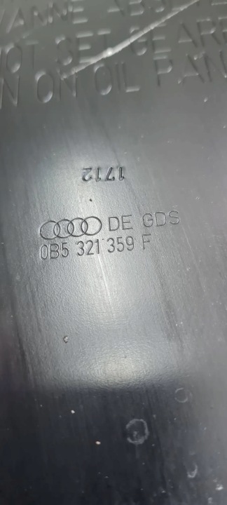 фото №9, S4 b8 рестайлинг a4 поддон масла коробки s-tronic s5 a5 3.0 tfsi 0b5 0b5321359f