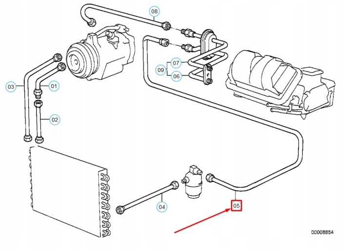 фото №9, Bmw 3 e30 шланг испарителя осушителя кондиционера 64538391040 8391040