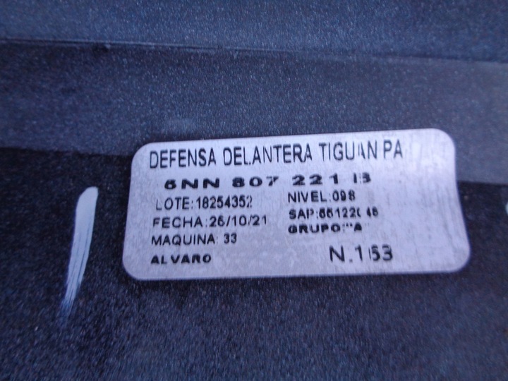 фото №9, Бампер переднее vw tiguan 5nn 20- рестайлинг allspace r-line номер 44872