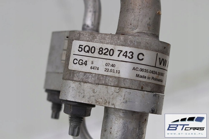 фото №7, Audi vw трубки провода трубка кондиционера климат 5q0816721c 5q1816738c 5q082