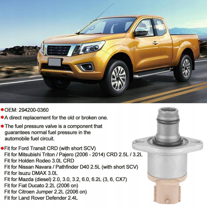 фото №7, Клапан керуючий регулятор тиску пального підходить до nissan navara /