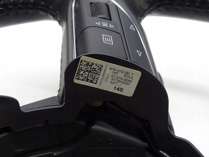 фото №11, Руль кожа кожаный мульти мультифункция лепестки audi a8 d4 4h0419091t