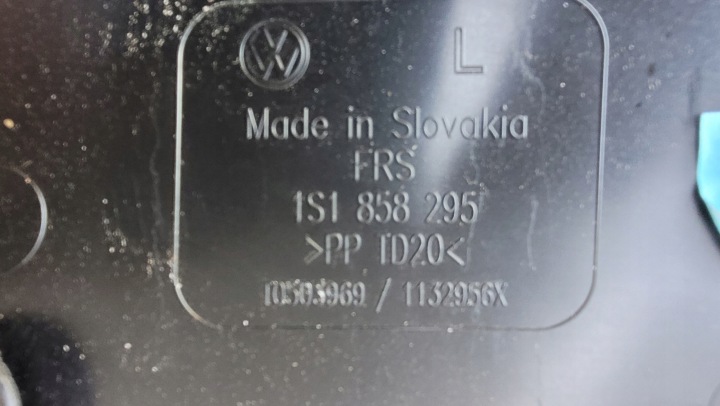 фото №7, Консоль + подушка skoda citigo vw up 1s1858295s европа оригинал демонтаж
