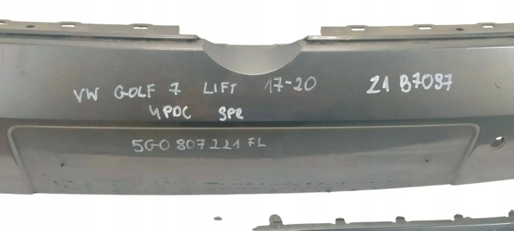 фото №9, Vw golf vii 7 рестайлінг 17-20 бампер передній перед 4xpdc 5g0807221fl