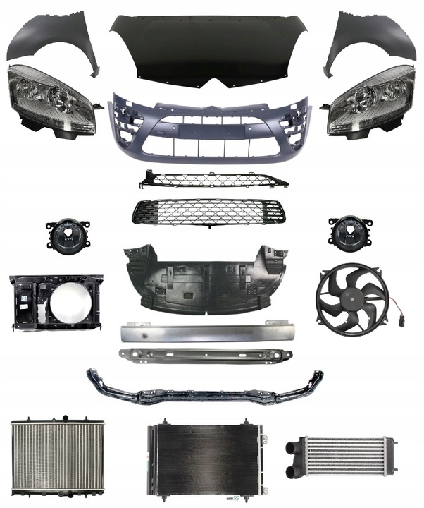 фото №1, Citroen c4 picasso 10-13 перед капот бампер pas