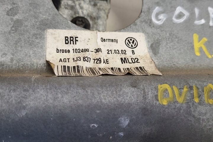 фото №7, Підйомник вікна лівих передніх двері vw golf iv 1j1 1j3837729ae 1.9l