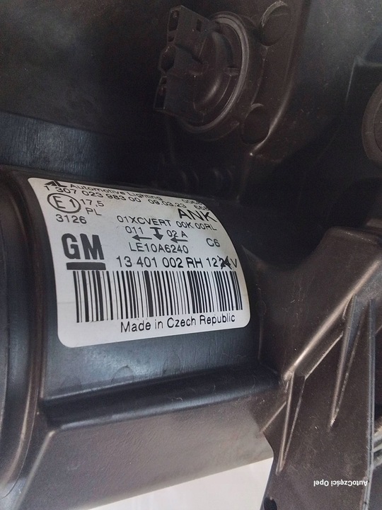 фото №10, Opel zafira c лампа праві перед ксенон європа 13401002