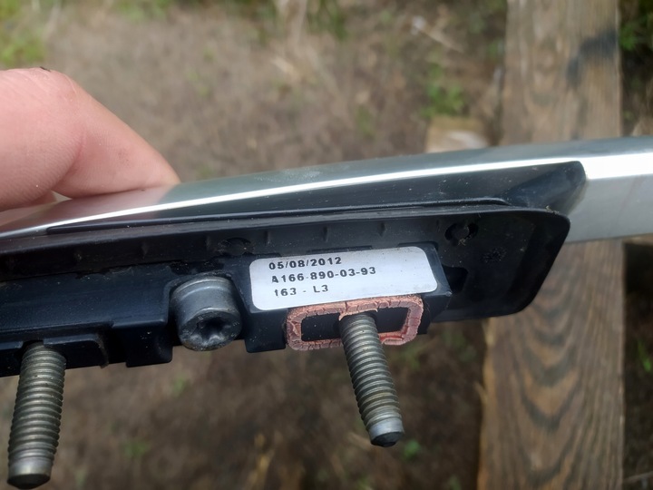 фото №9, Рейлинг крыша левый хром mercedes ml w166 iii gle amg оригинал