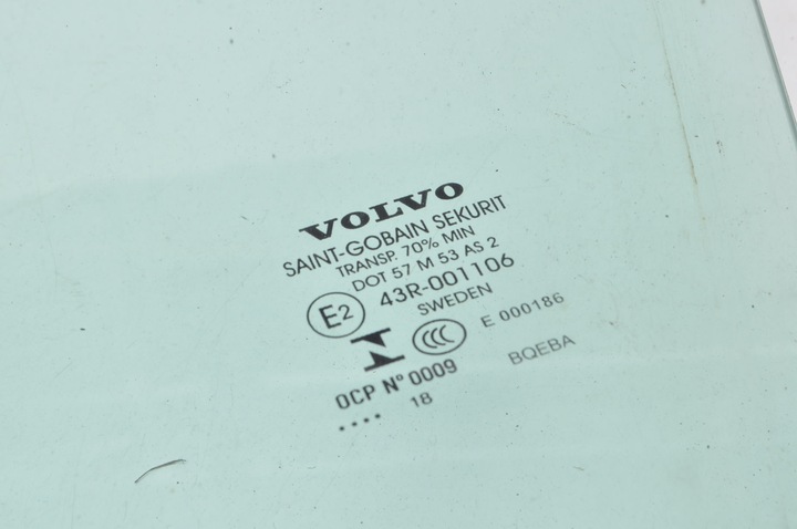 фото №2, Volvo s90 v90 18r стекло дверь левая передняя левый перед