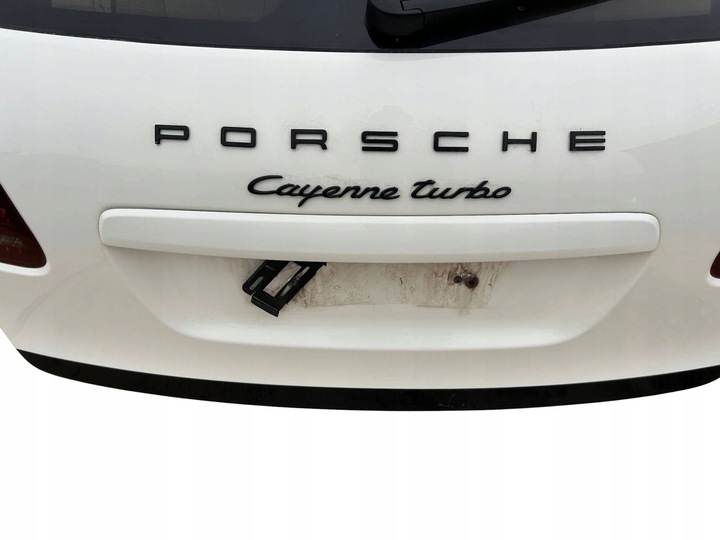 фото №10, Porsche cayenne turbo 92a крышка зад багажника комплектная белая