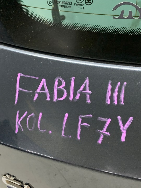 фото №6, Кришка багажника зад задня skoda fabia iii hb lf7y