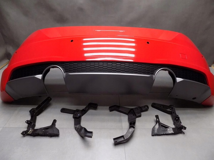 фото №6, Audi tt 8s бампер зад s-line ковзани pdc kpl ly3u