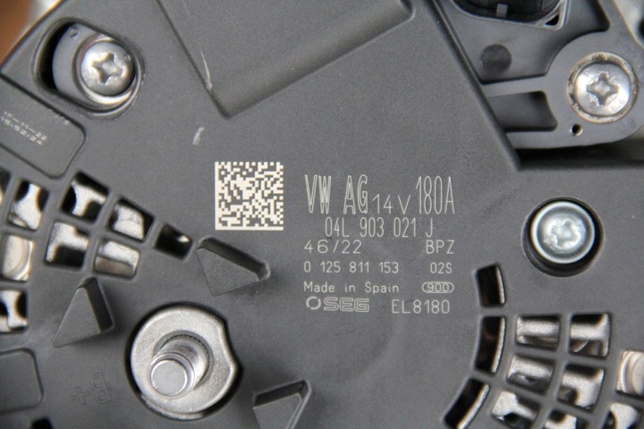 фото №7, Генератор vw audi skoda 2.0 tdi 180a 04l903021j