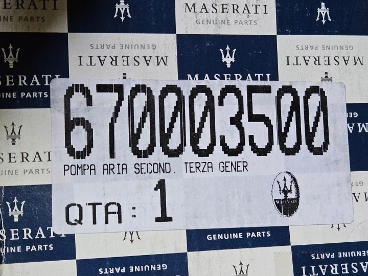 фото №11, Насос повітря вторинного maserati quattroporte vi 6 m156 670003500