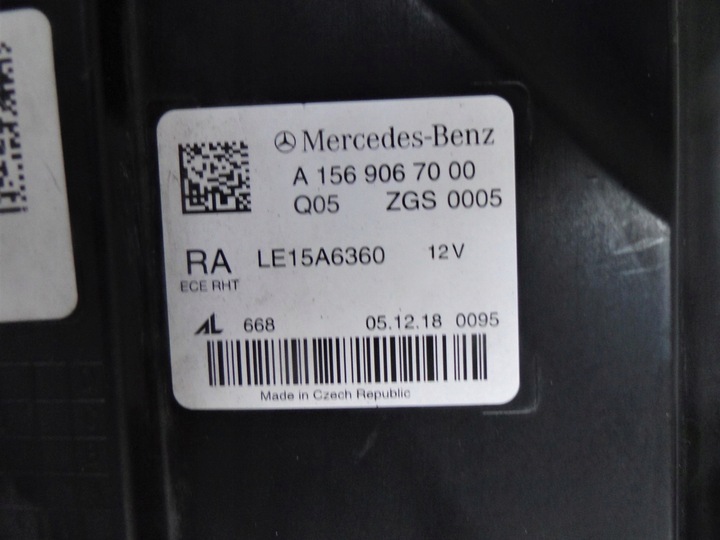 фото №13, Mercedes gla x156 156 рестайлінг лампа права повний led hp