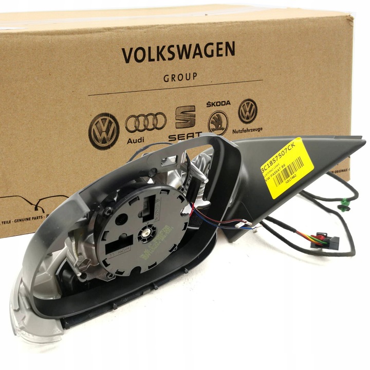 фото №1, Зеркало корпус левая volkswagen passat b8 чёрный 3c1857507ck