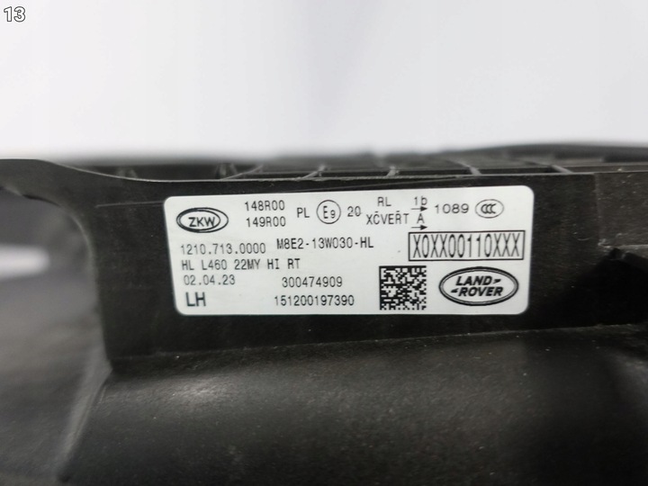 фото №14, Land rover range rover l460 v 22- лампа повний led ліва перед європа