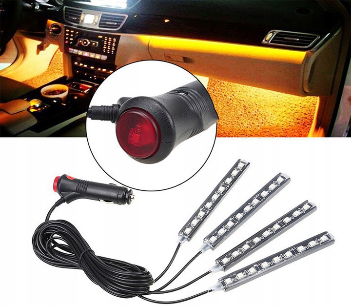 фото №8, Освещение автомобиля планка rgb тюнинг audi, bmw, opel, vw, skoda, mazda