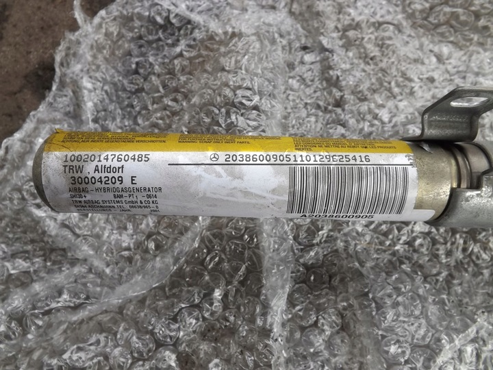 фото №7, Mercedes c клас w203 sedan шторка повітряна подушка безпеки ліва бокова