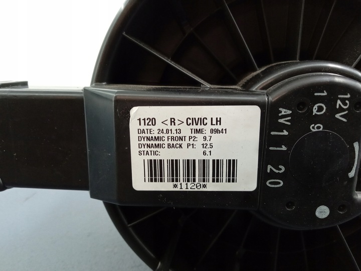 фото №3, Honda civic ix 11- воздуходувка воздуха av1120