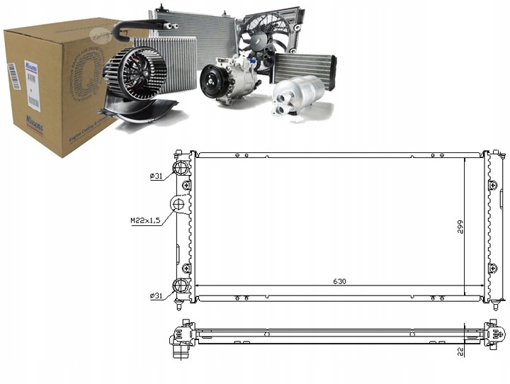 фото №1, Nissens радіаторів двигуна seat cordoba cordoba var