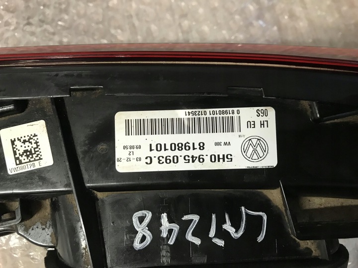 фото №13, Vw golf viii 5h0 комплект лампа зад лампи задні оригінальний номер