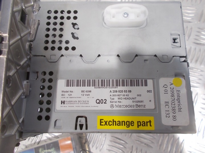 фото №6, Магнитола магнитола плита harman becker mercedes a2098205389 a2038270062