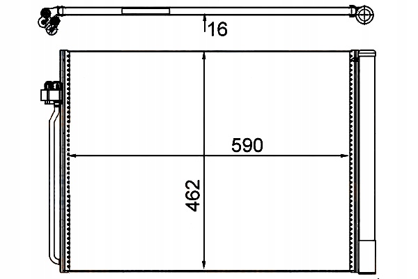 фото №1, Hella конденсатор кондиціонера bmw x5 xdrive 30 d e