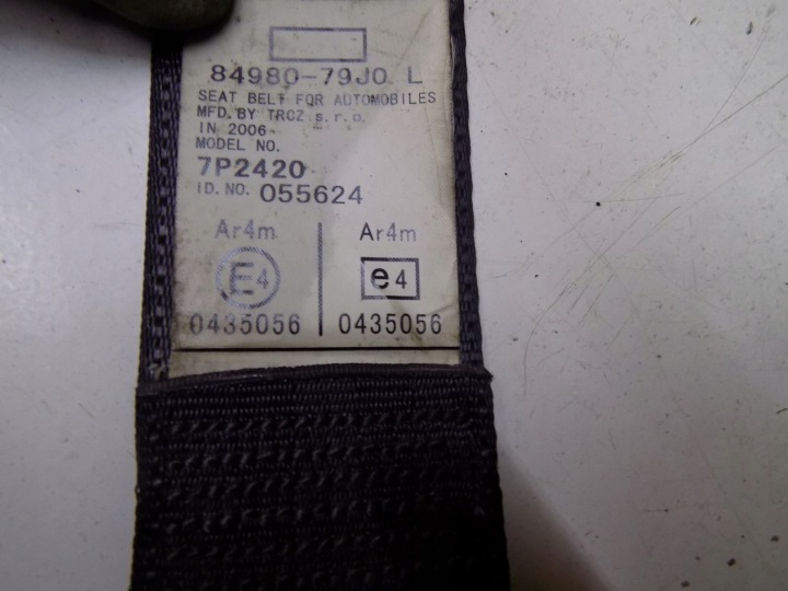 фото №5, Sedici sx4 4x4 pas безопасности левое зад 84980-79j0