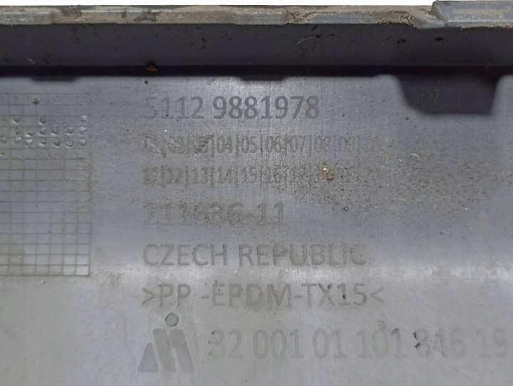 фото №6, Bmw x1 u11 дифузор накладка бампера зад задня 9881978