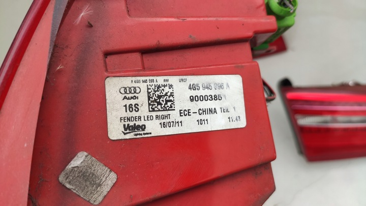 фото №11, Audi a6 c7 комплект задних лампа led sedan 4g5945095a 4g5945096a 4g5945093a